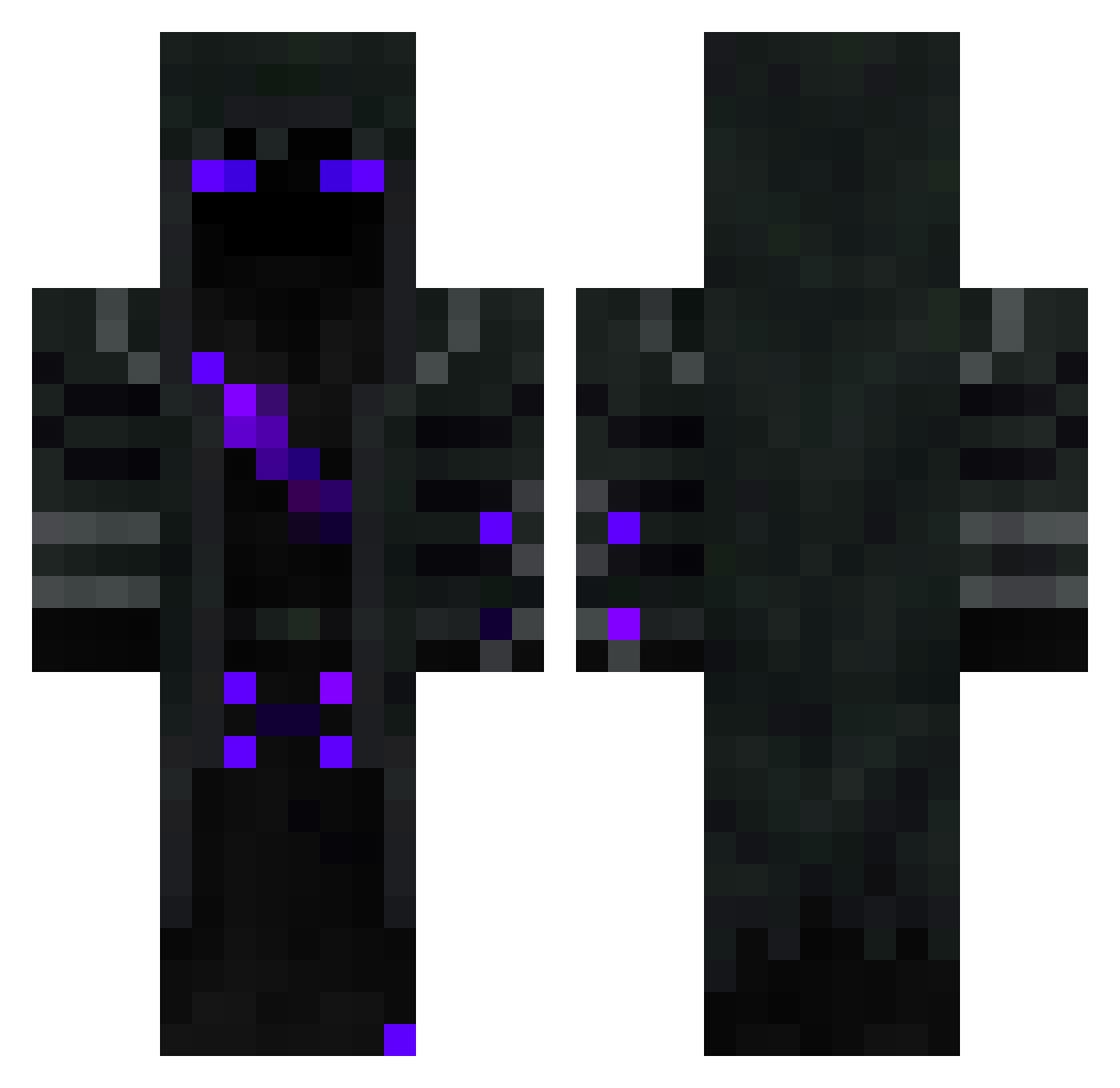 NemLigo Minecraft skin, front and back view