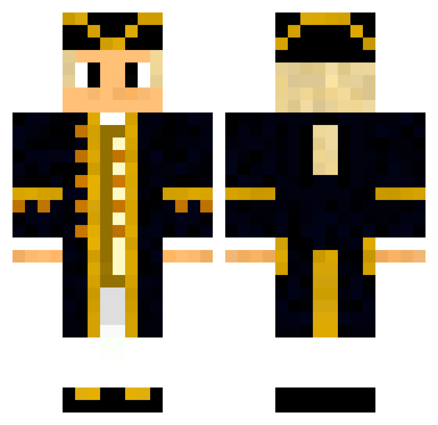 GameRoomNoah Minecraft skin, front and back view