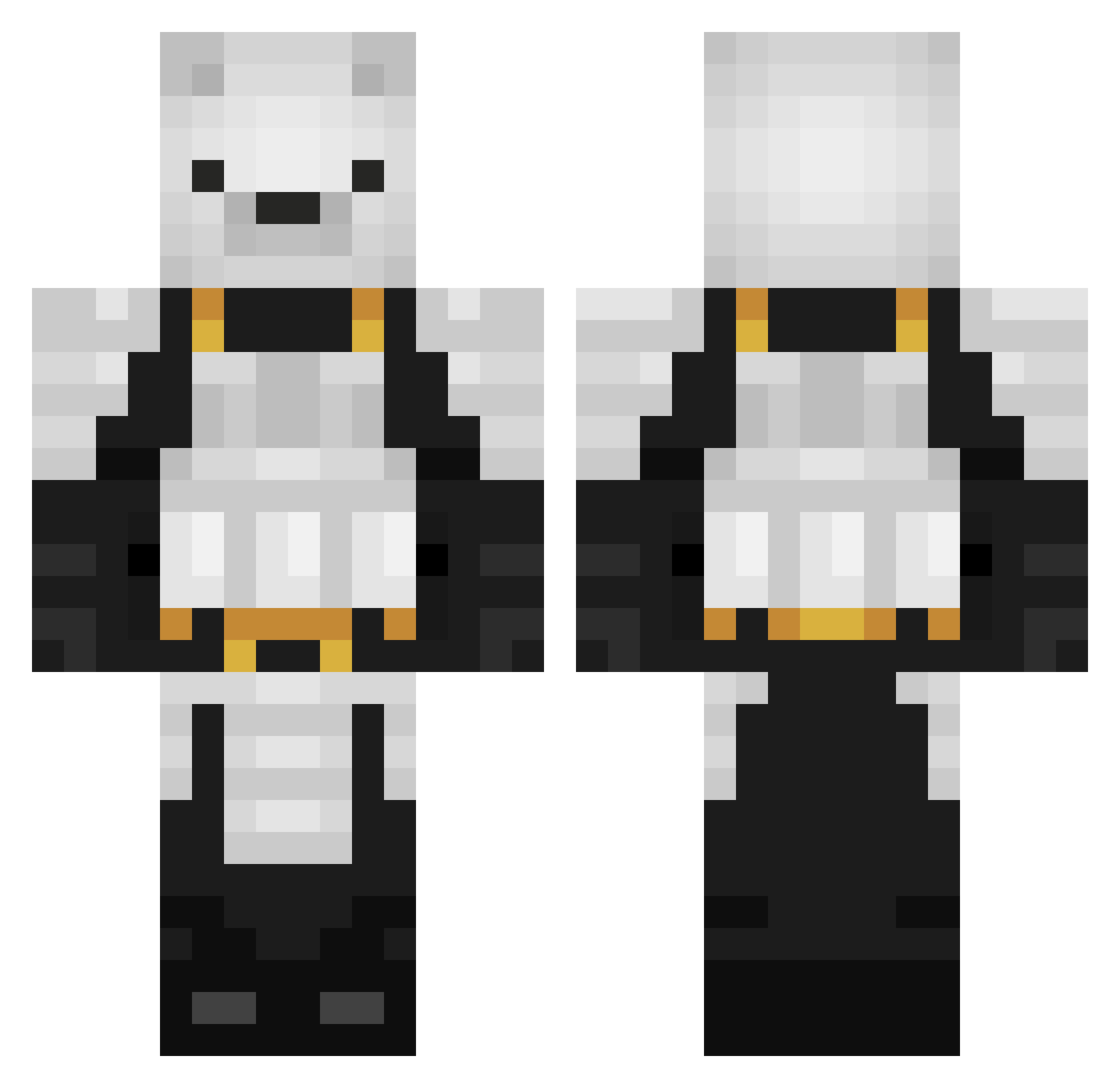 kekeo1 Minecraft skin, front and back view