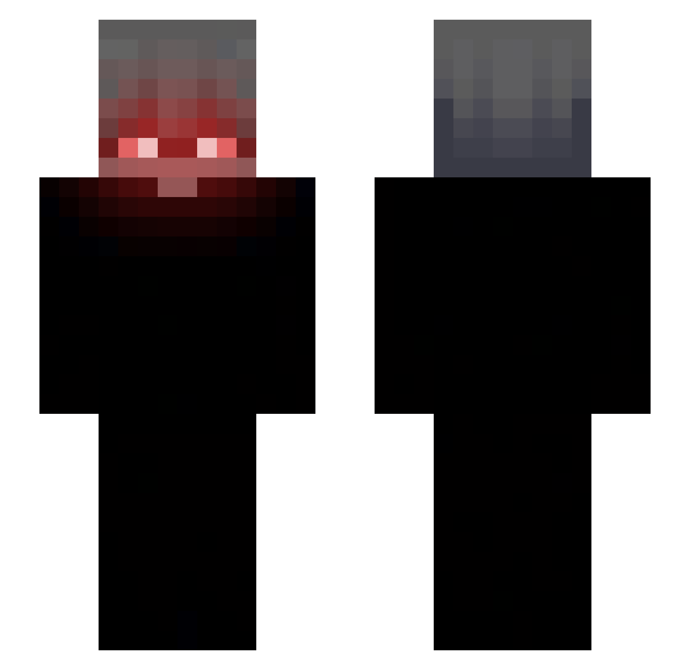 WhiteCantina Minecraft skin, front and back view