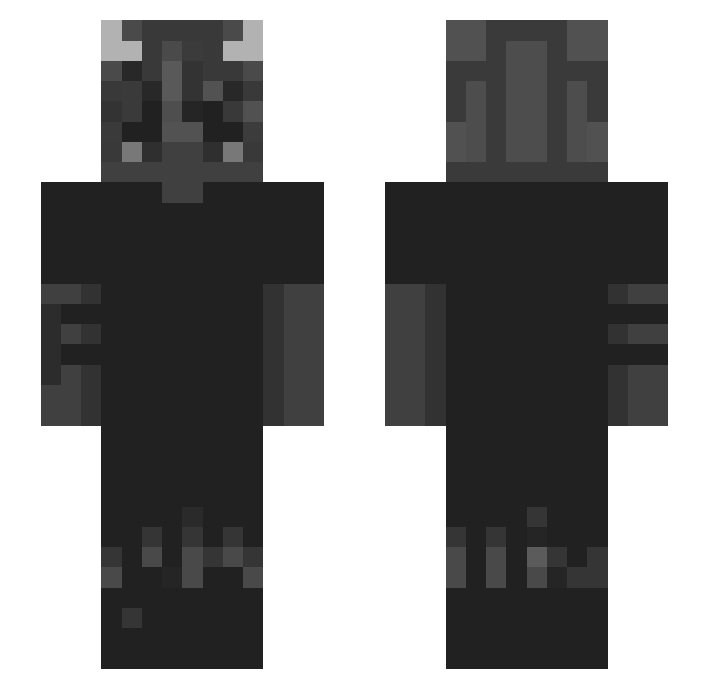 Mxari1 Minecraft skin, front and back view