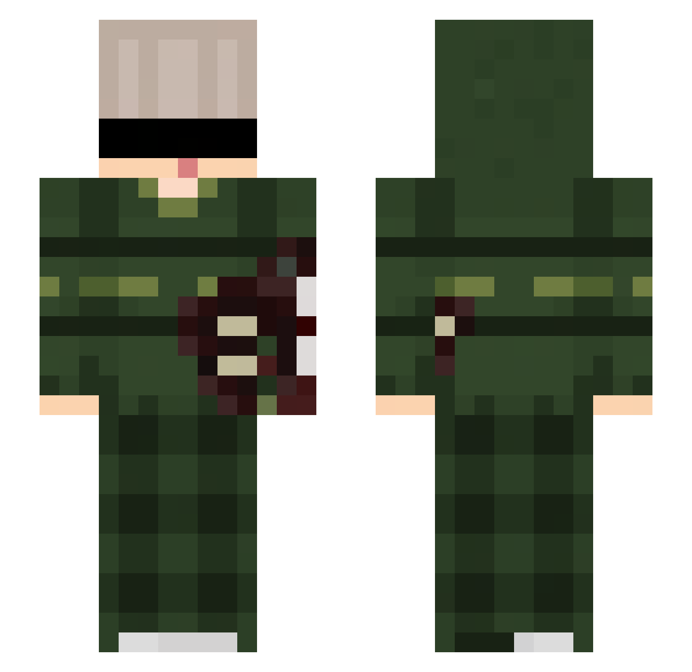 blaszanywojtus1 Minecraft skin, front and back view