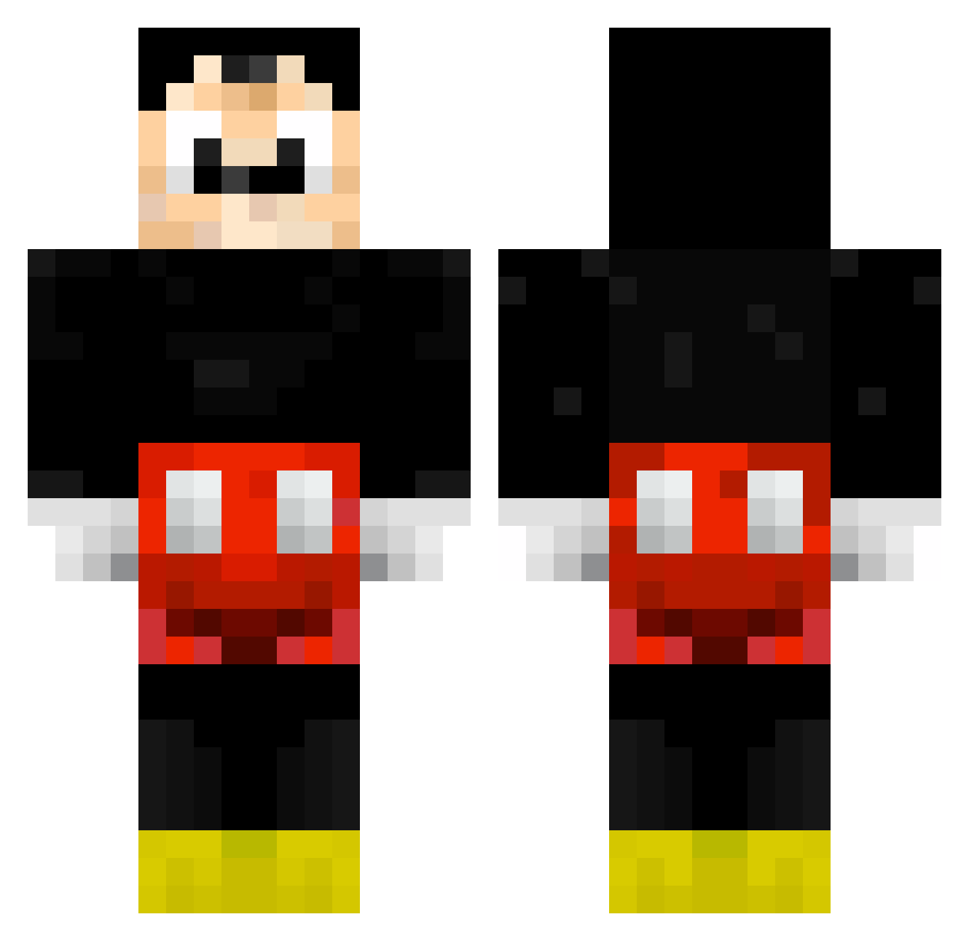 jayboyz10 Minecraft skin, front and back view
