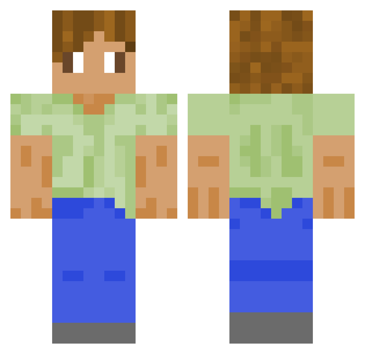 purplehyacinth__ Minecraft skin, front and back view