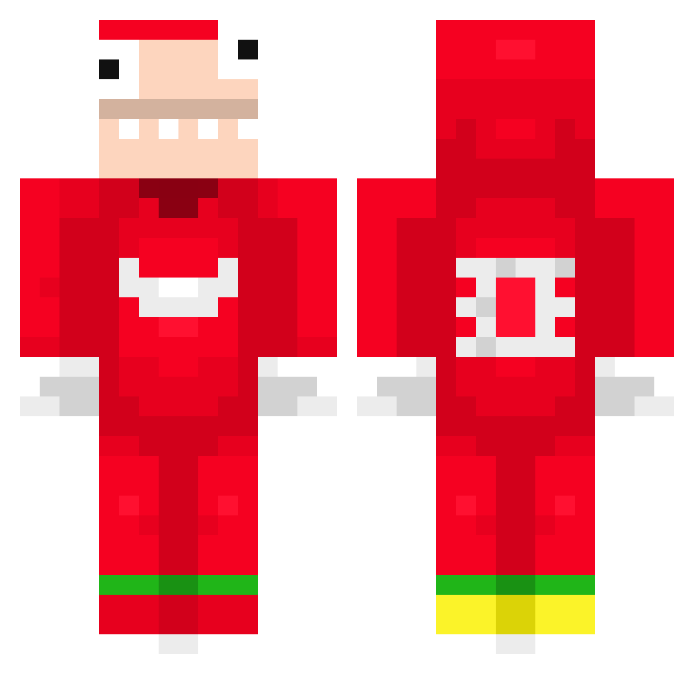MonicaLaBallena_ Minecraft skin, front and back view
