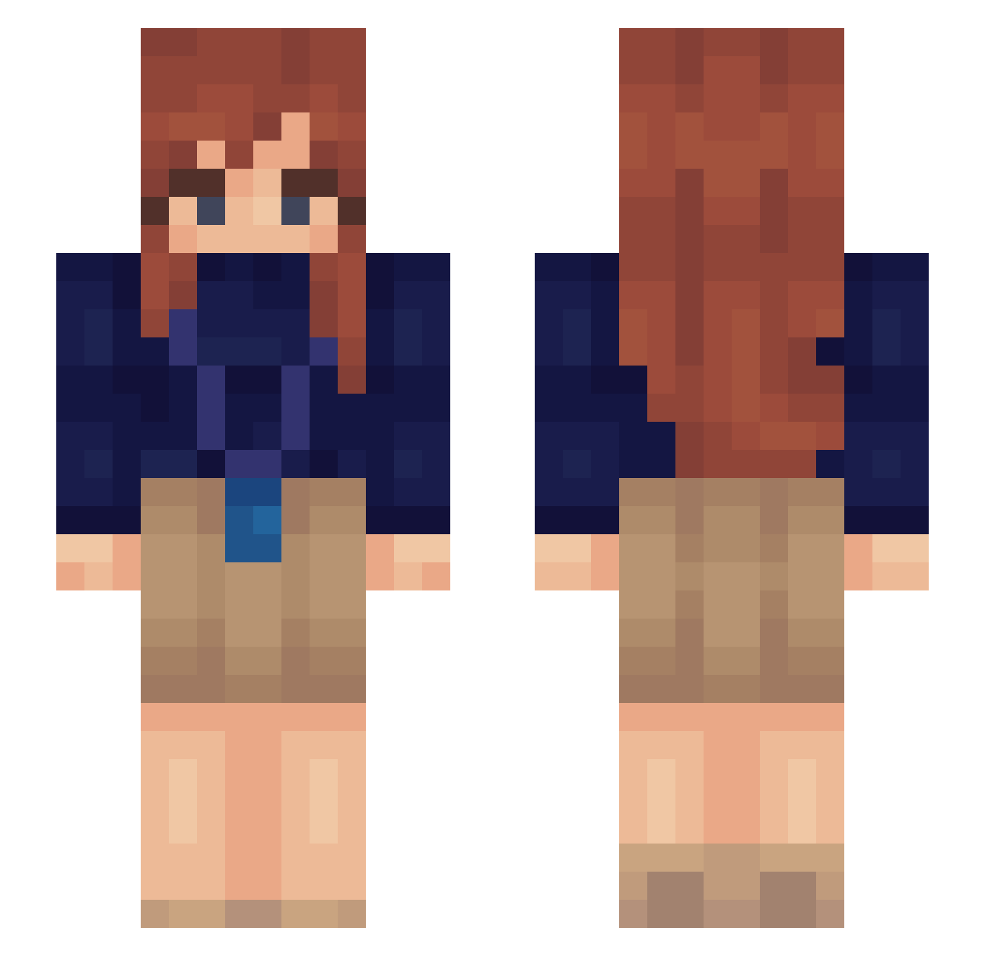 v3nusas4boy Minecraft skin, front and back view