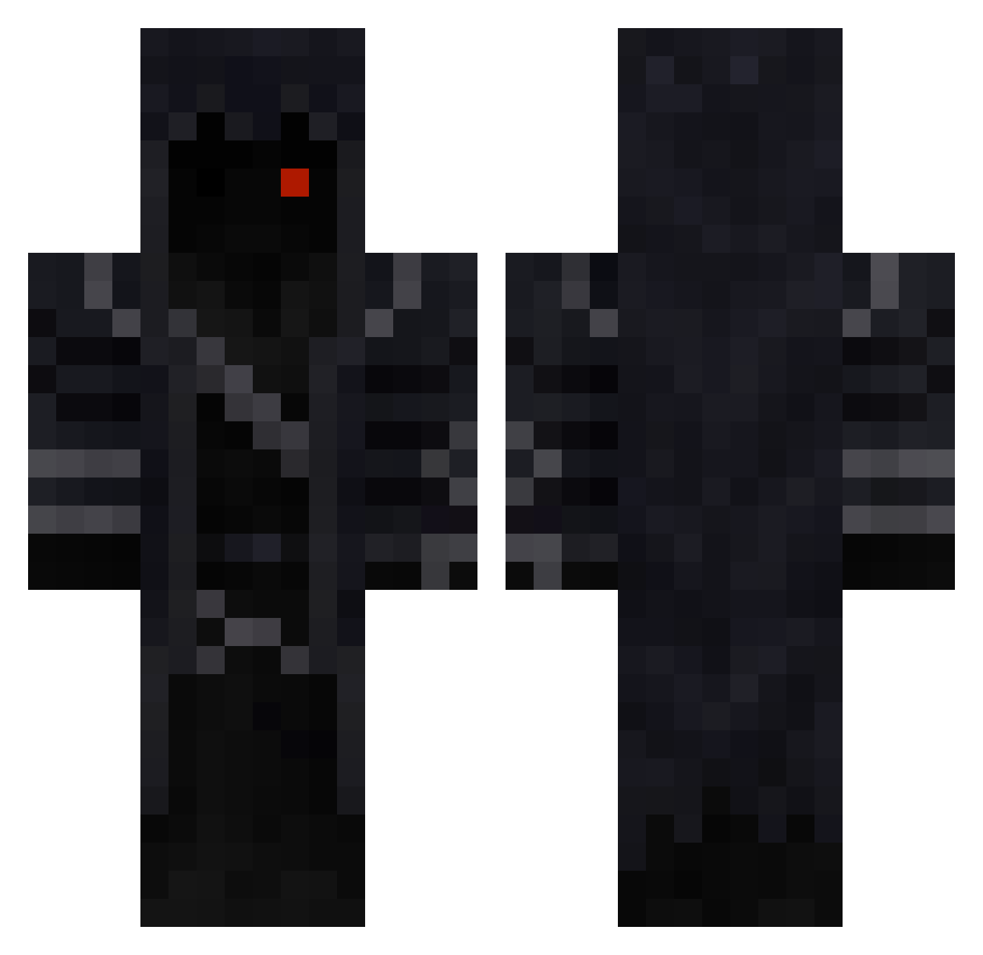Syfu13 Minecraft skin, front and back view