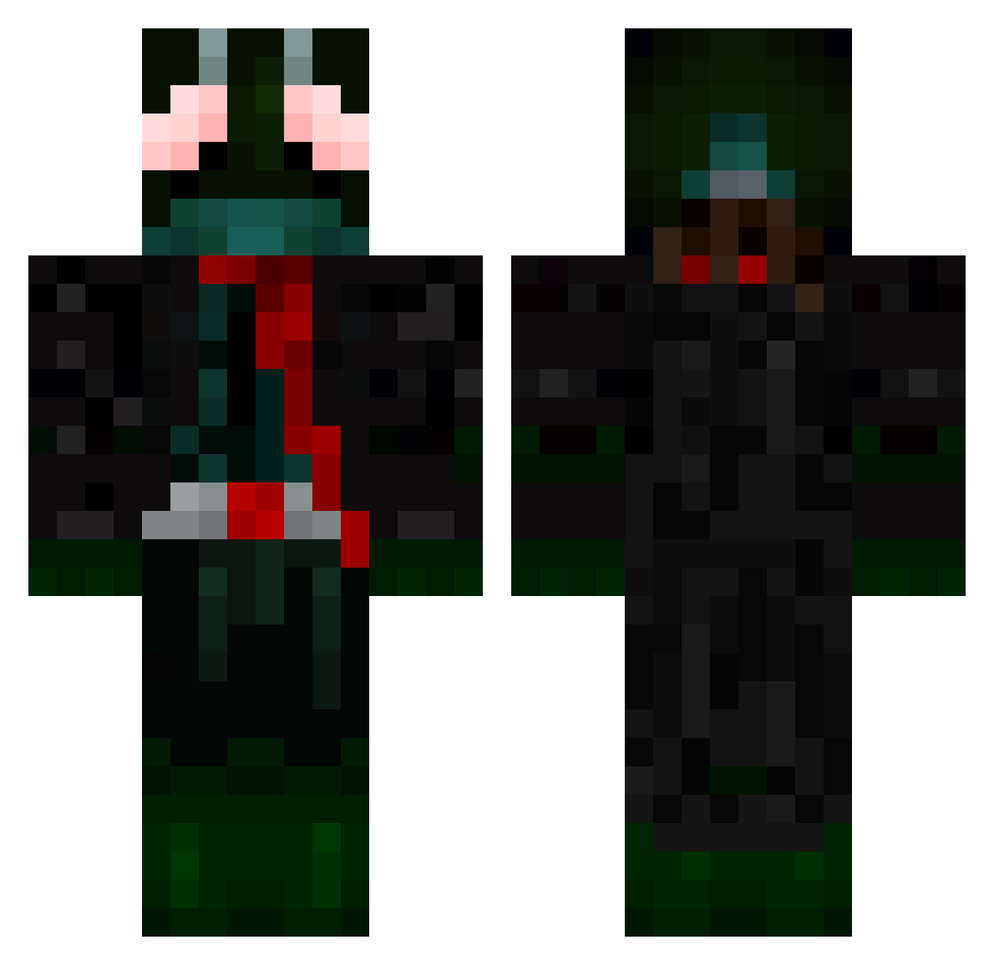 JUSUN7231 Minecraft skin, front and back view