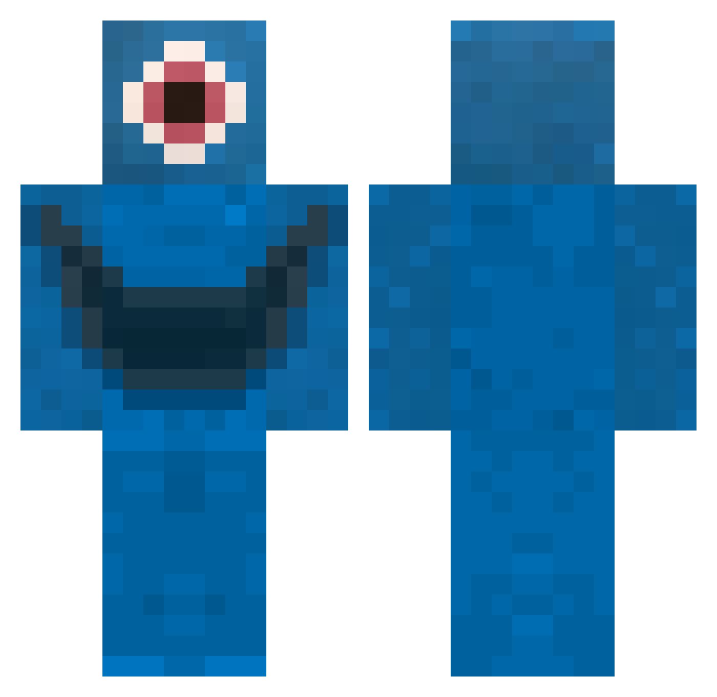 JigglyJoe Minecraft skin, front and back view