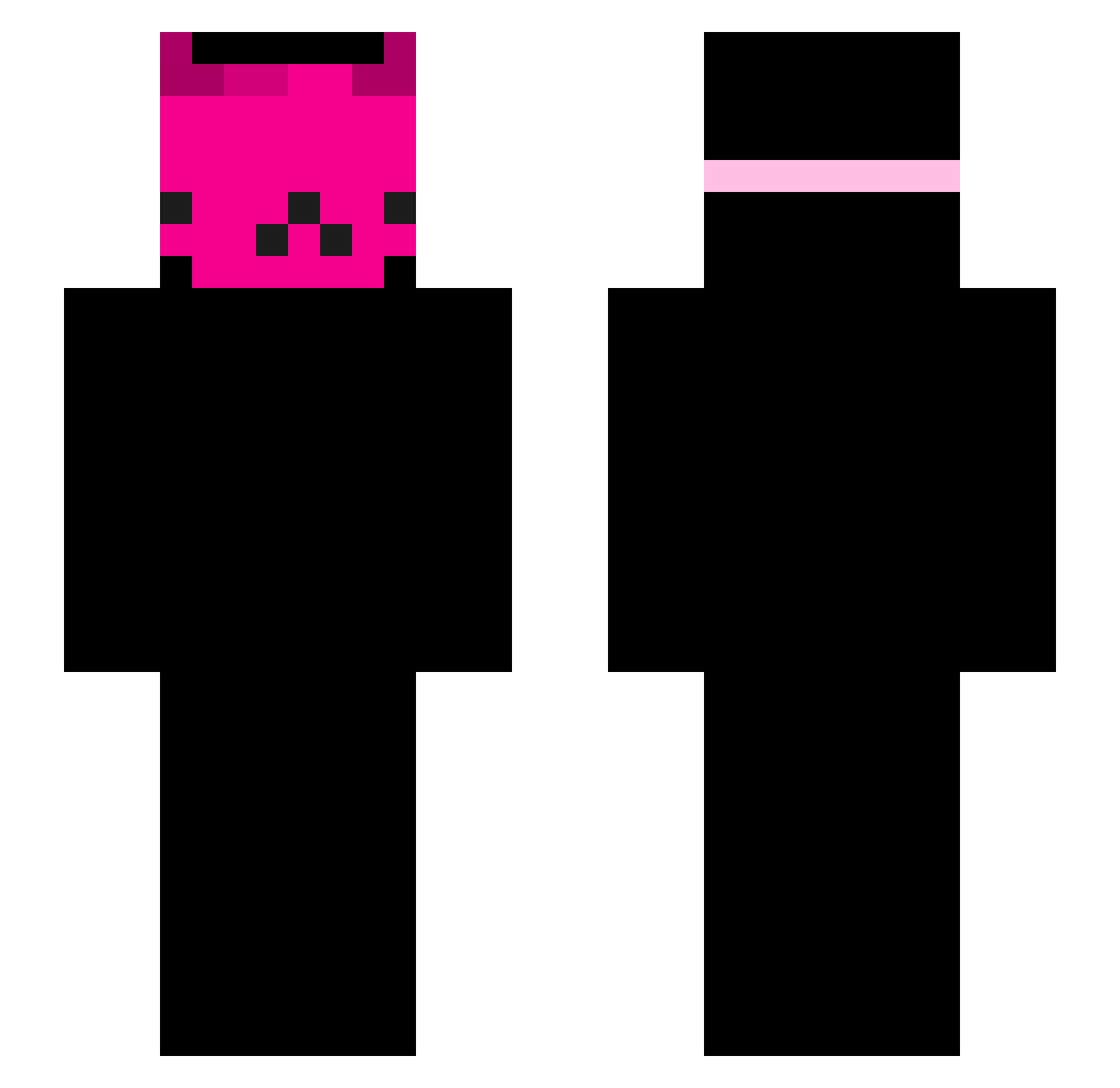 voither Minecraft skin, front and back view