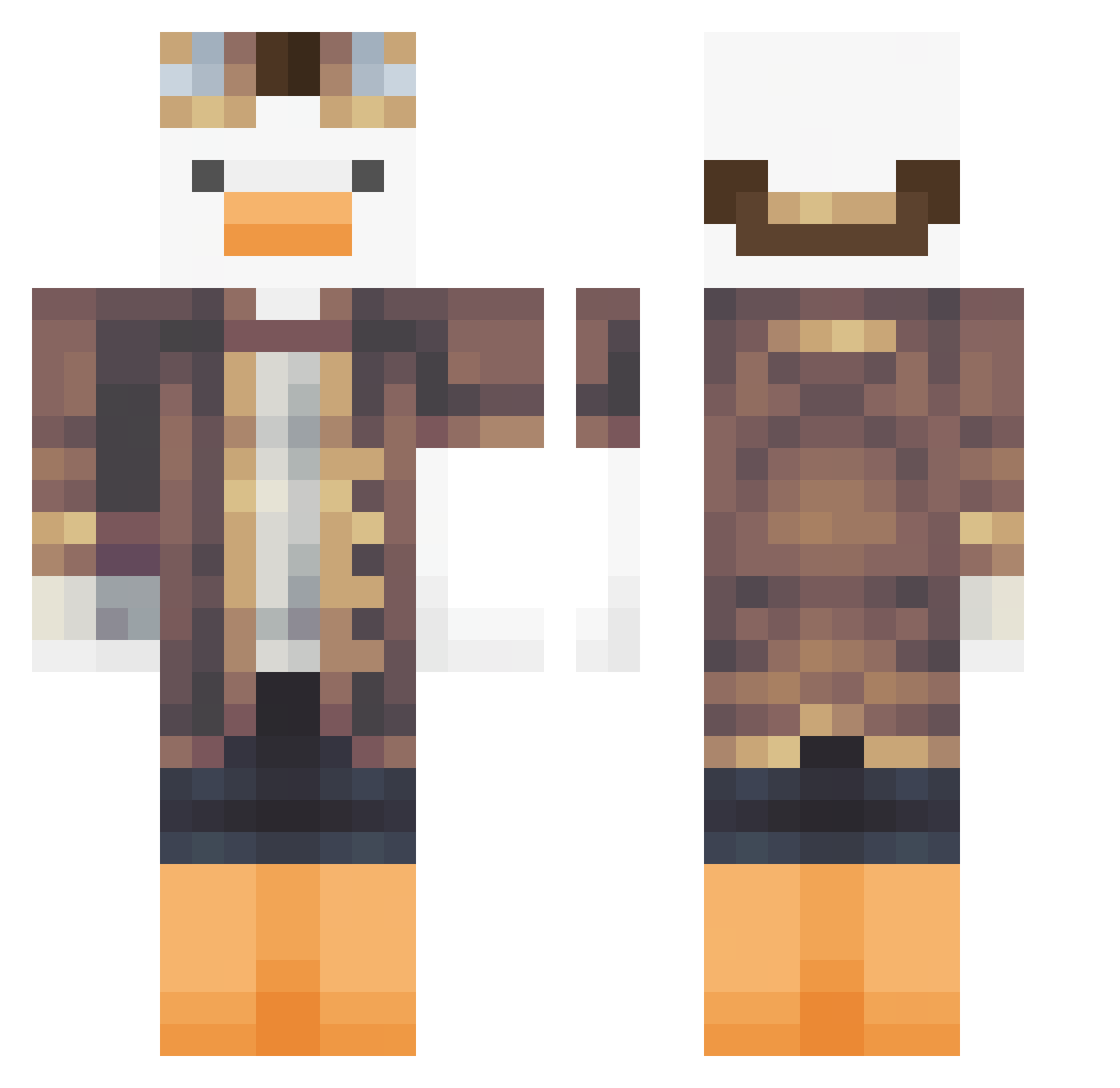 linia120 Minecraft skin, front and back view