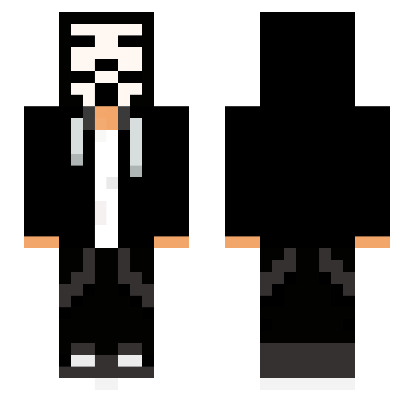 Thiagoh57_ Minecraft skin, front and back view