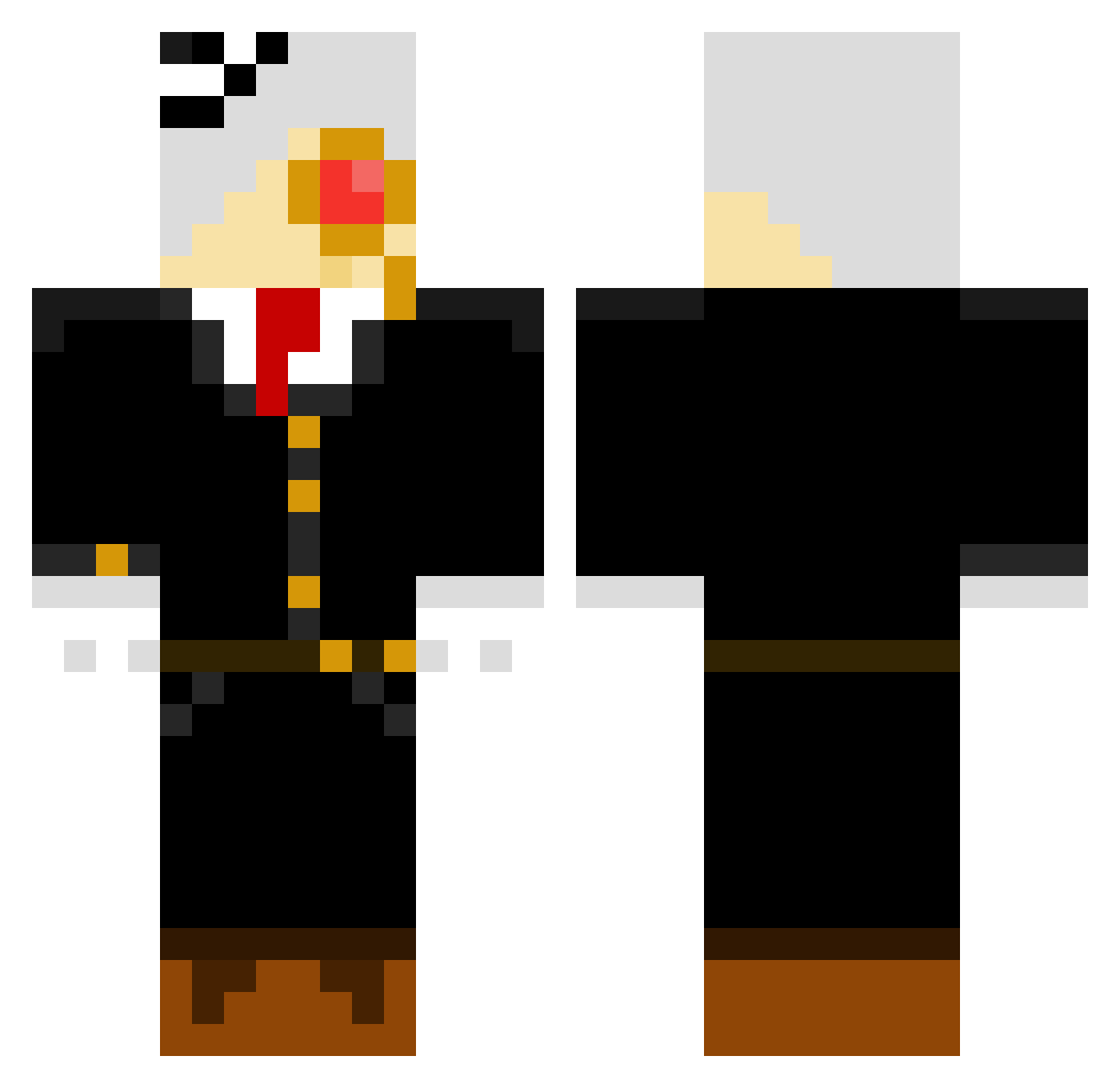 Hex_Tech2 Minecraft skin, front and back view