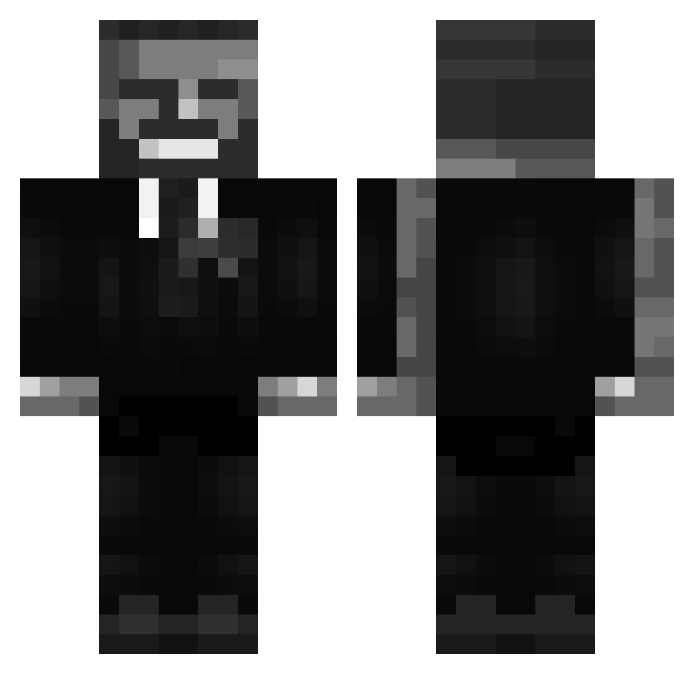 Wschodnie_BOSS Minecraft skin, front and back view