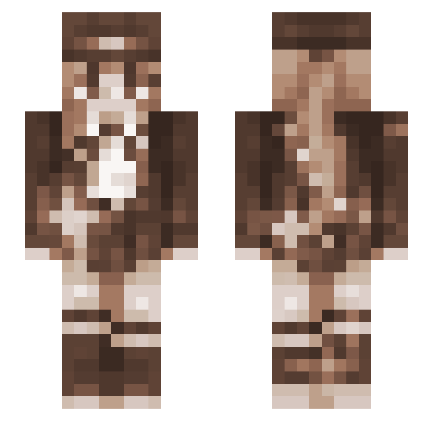 1v_os Minecraft skin, front and back view