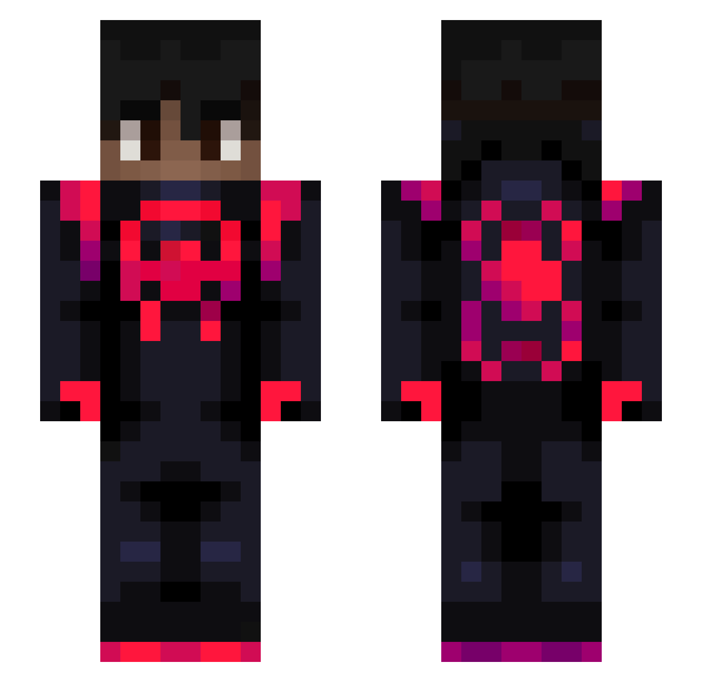 georrgio Minecraft skin, front and back view