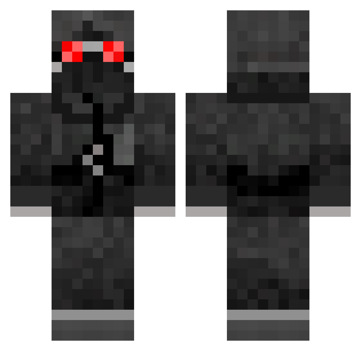 2013king2013 Minecraft skin, front and back view