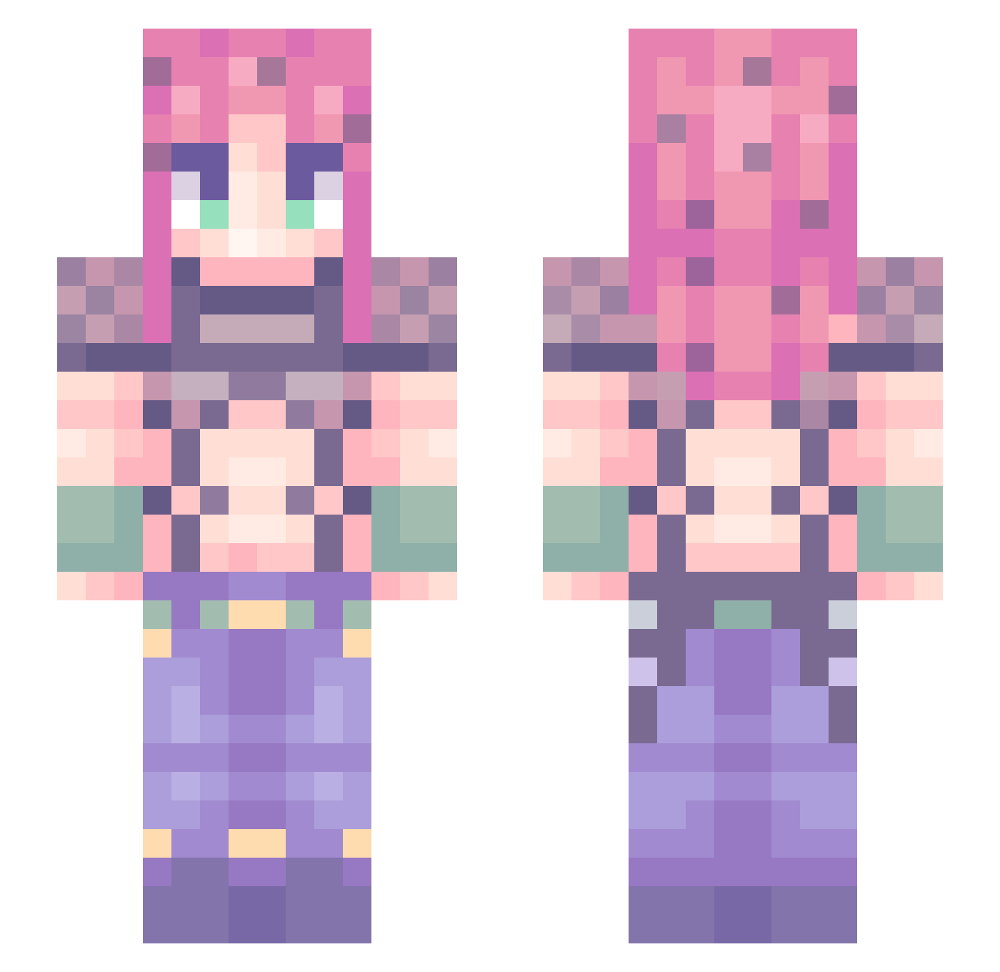 SkY_tHe_GuY3000 Minecraft skin, front and back view