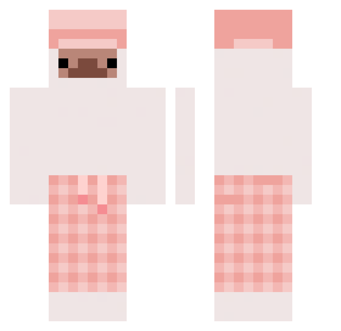 RudyPingwinek Minecraft skin, front and back view