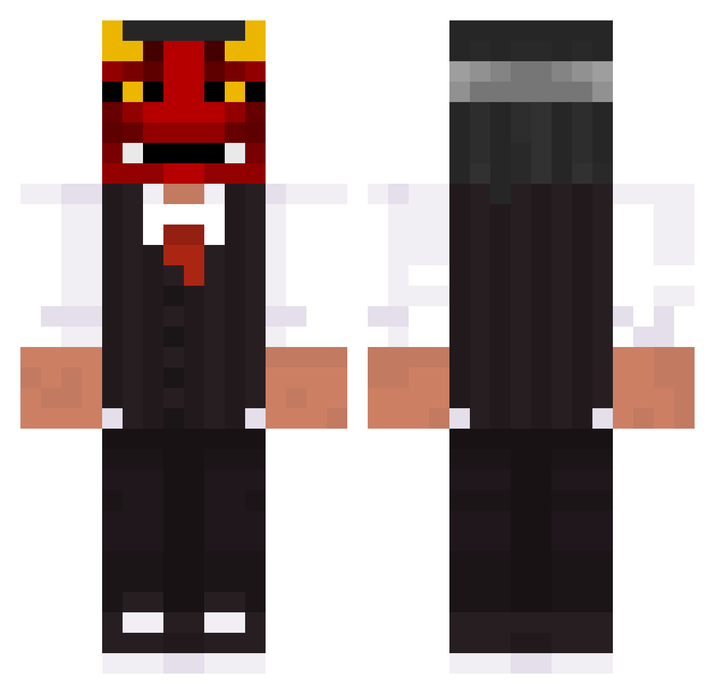 Ego_From_East Minecraft skin, front and back view