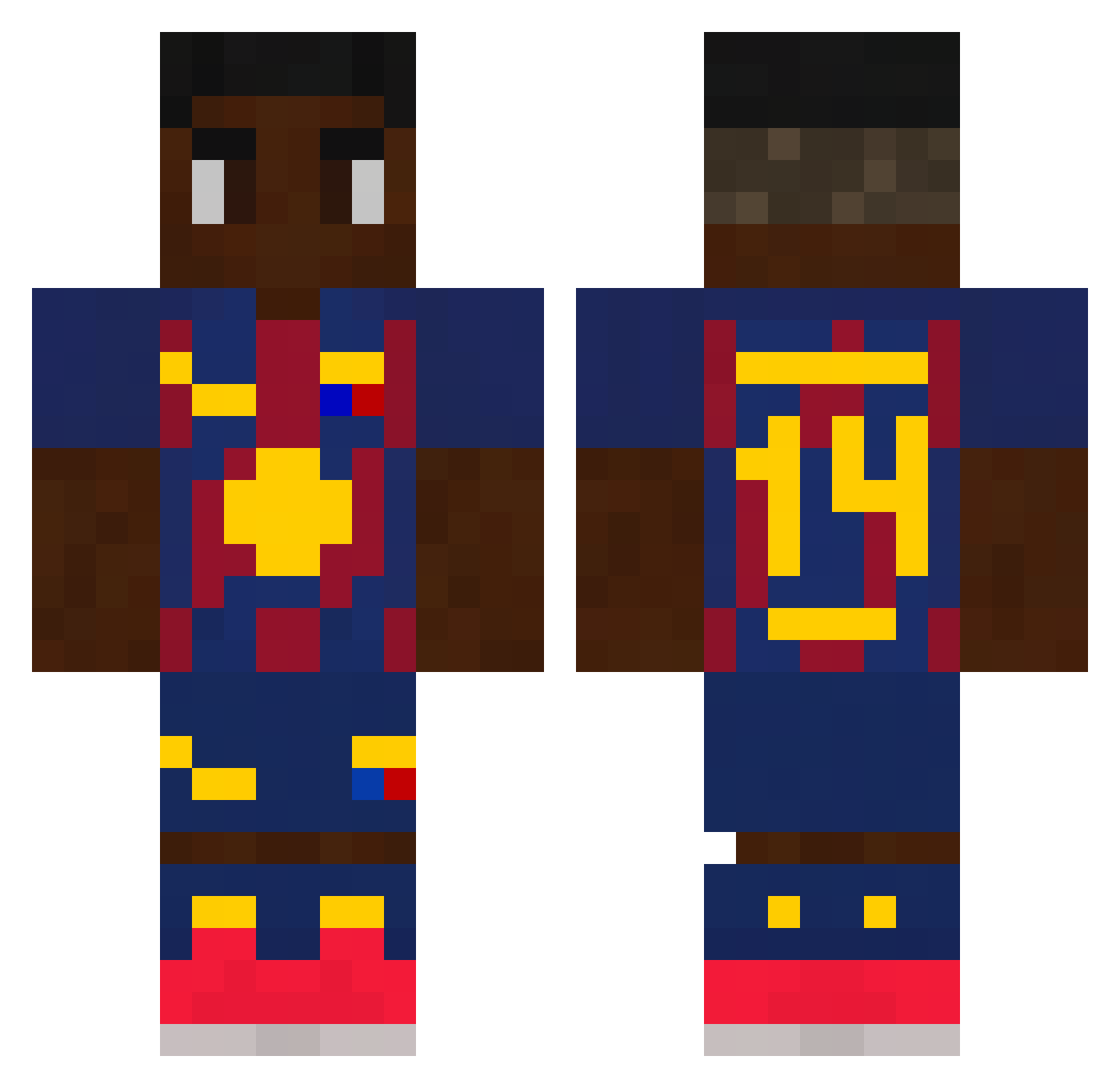 song2305 Minecraft skin, front and back view