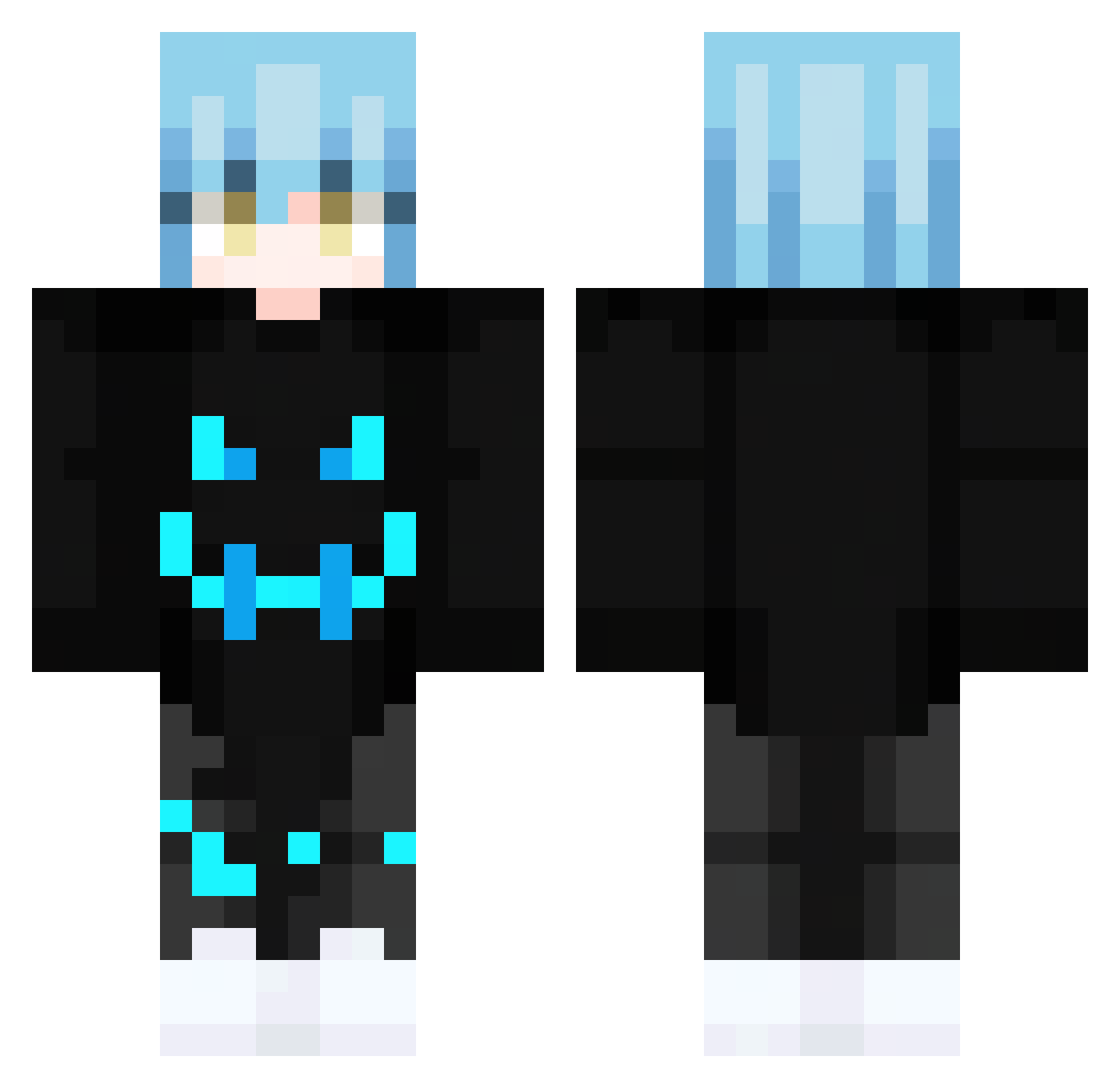 Sonny_TheCreator Minecraft skin, front and back view