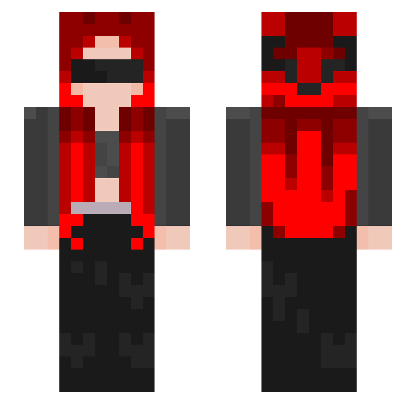 ThisCouldBeMe Minecraft skin, front and back view