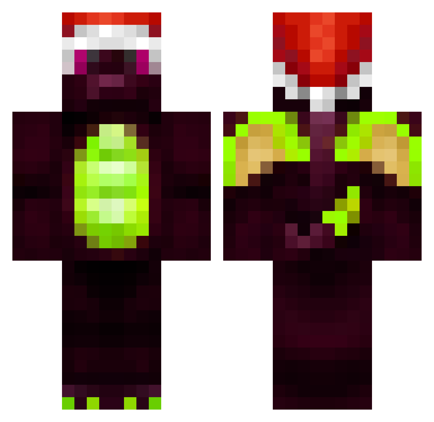 ILore Minecraft skin, front and back view