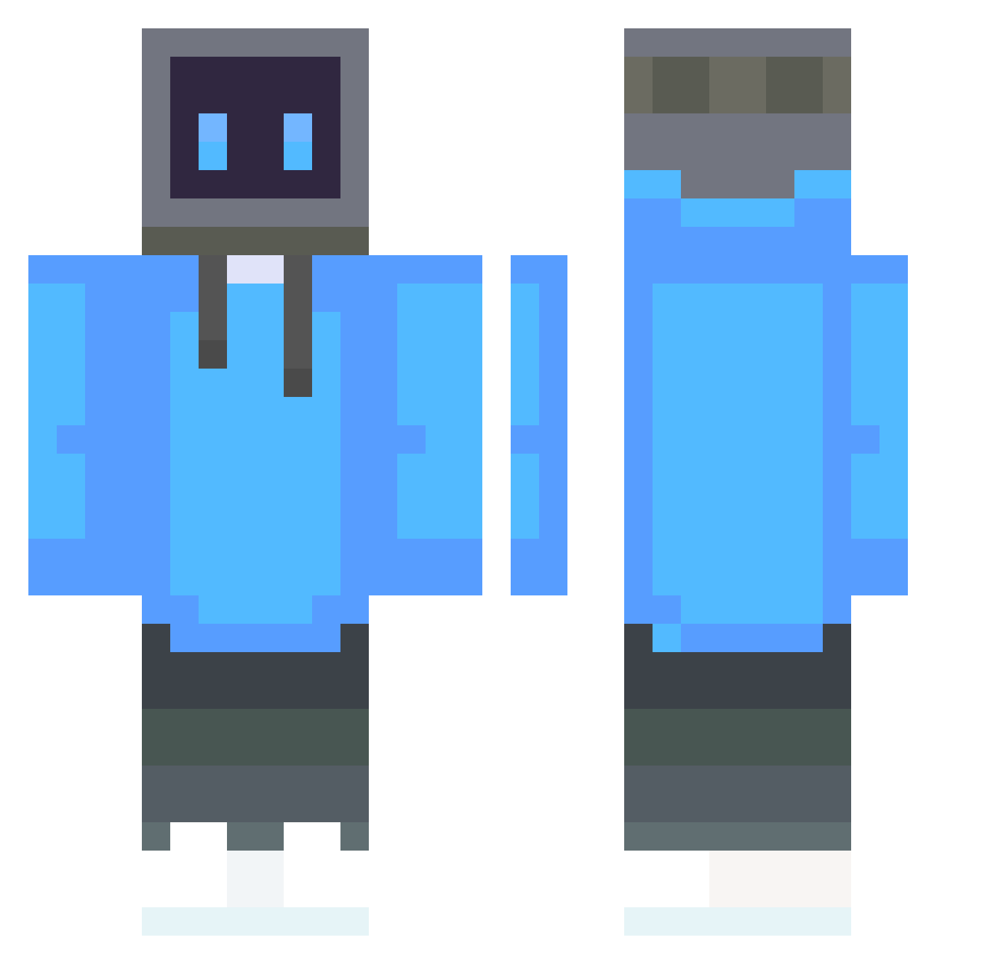 Cano_c Minecraft skin, front and back view
