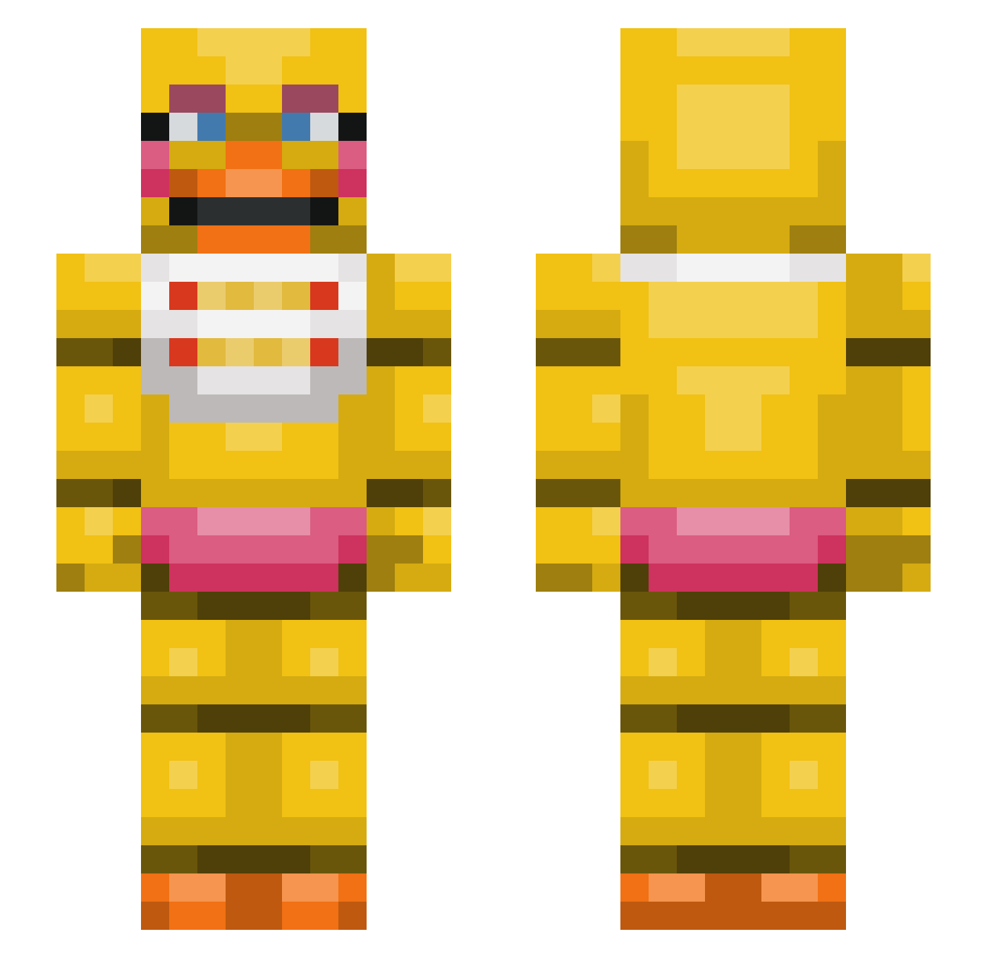 ILOVECATSSSSS27 Minecraft skin, front and back view