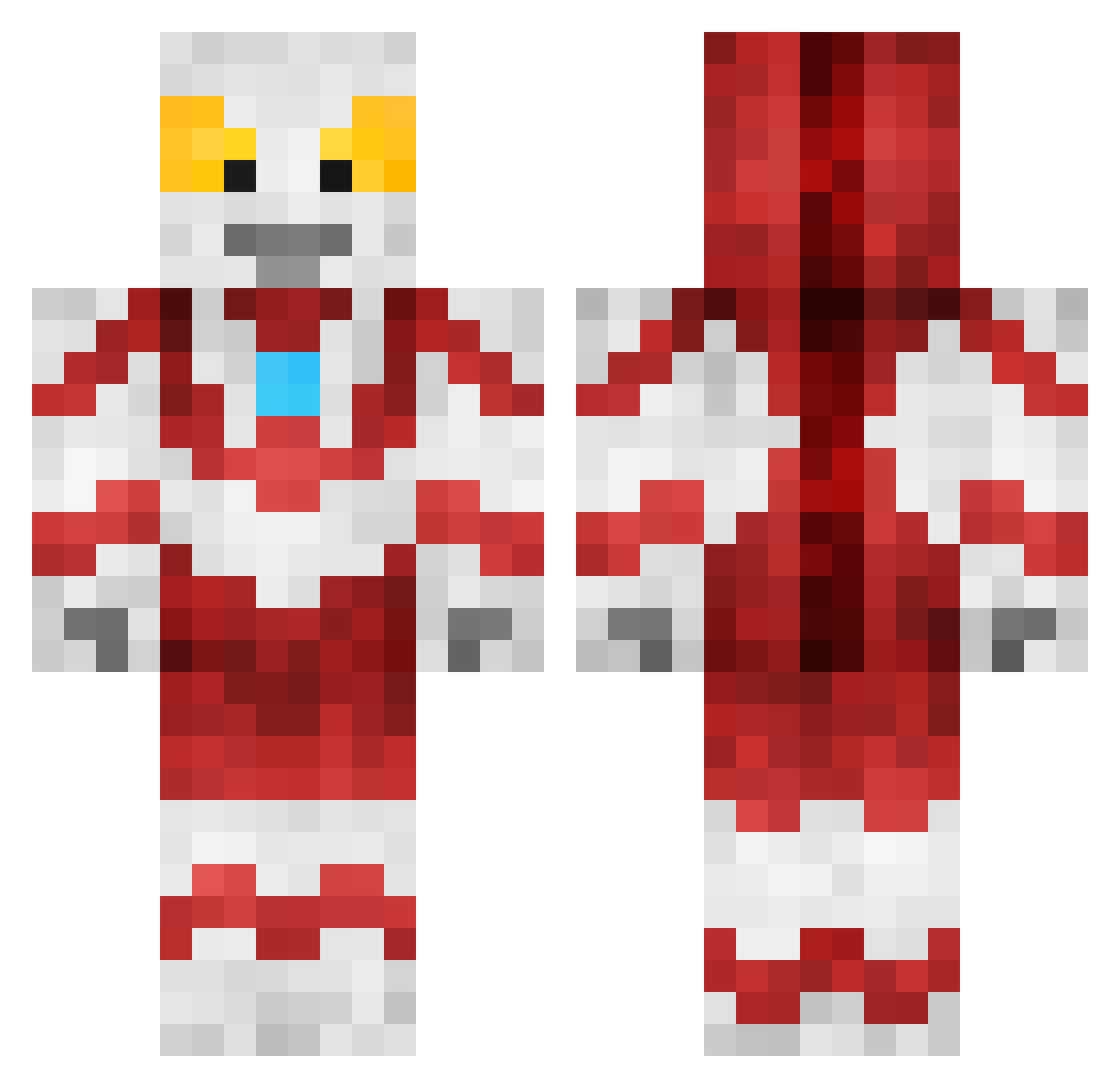 SQJJ114 Minecraft skin, front and back view