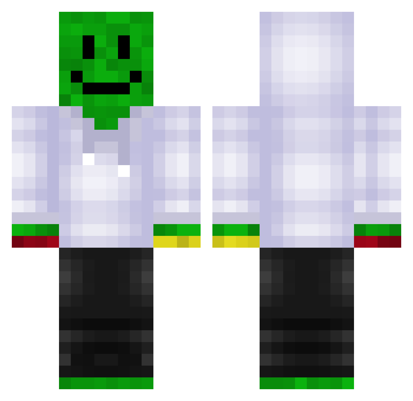 Friesenjunge226 Minecraft skin, front and back view