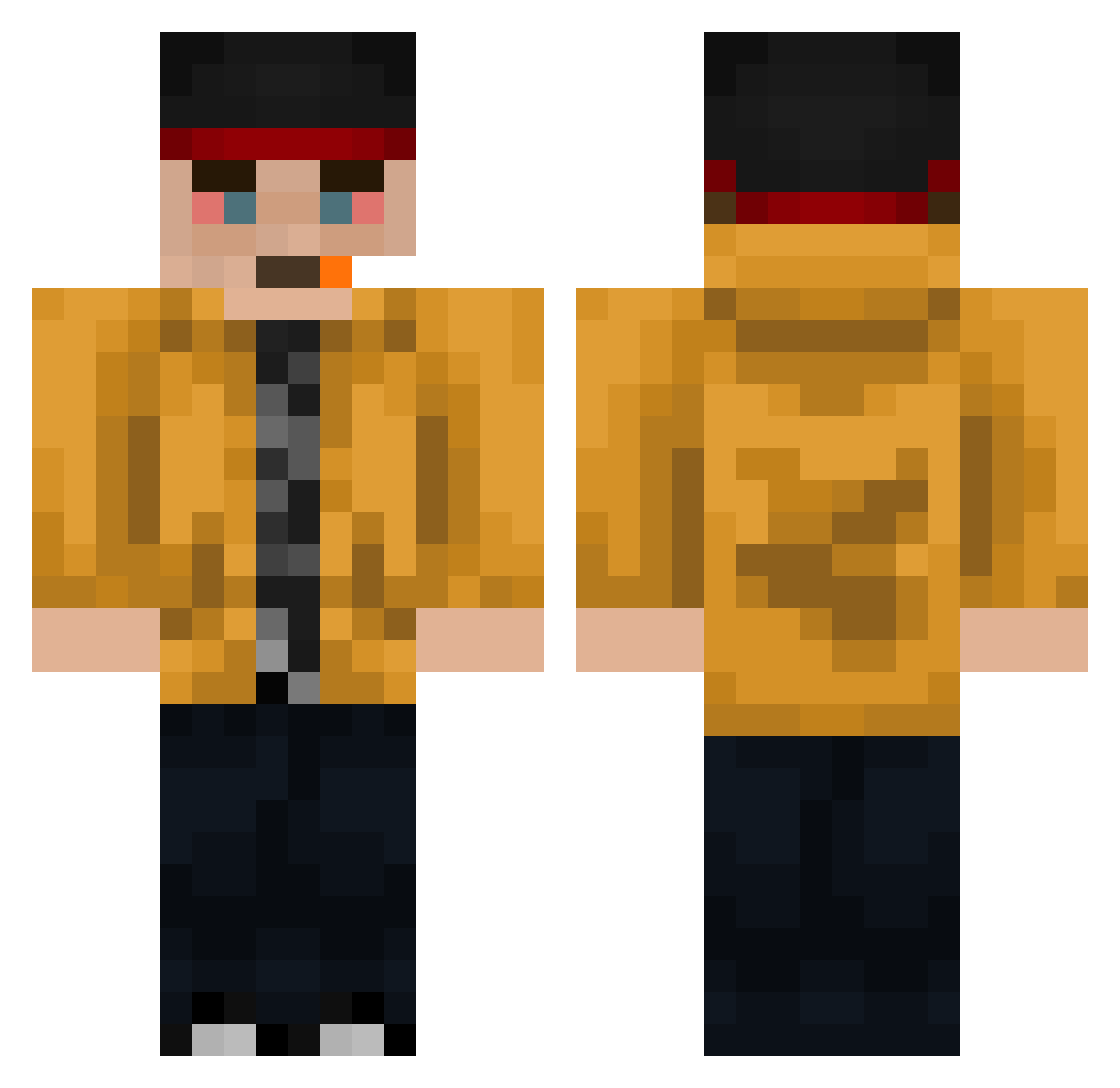 citycas1337 Minecraft skin, front and back view