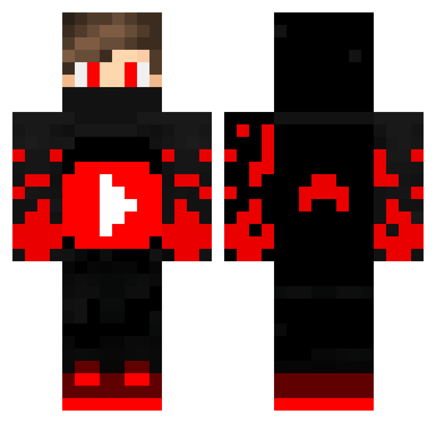 NDSG_Yasin Minecraft skin, front and back view