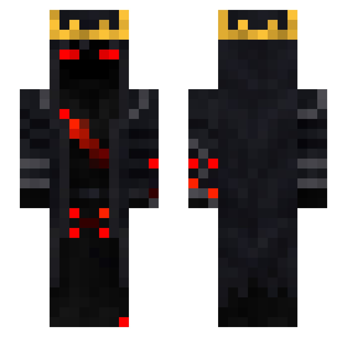 sibalro13 Minecraft skin, front and back view