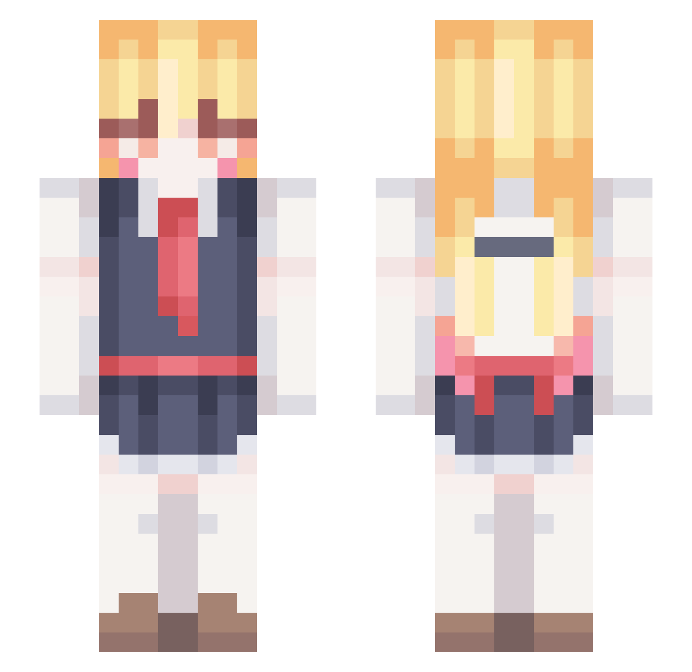 brunofelizinho Minecraft skin, front and back view