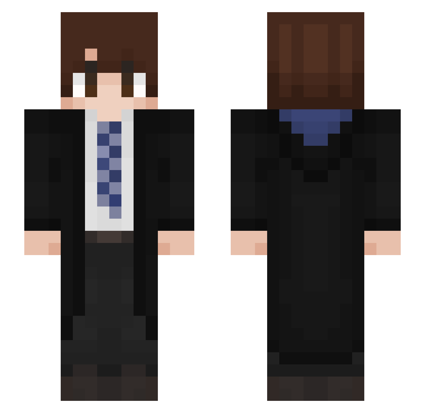 Ypapp Minecraft skin, front and back view