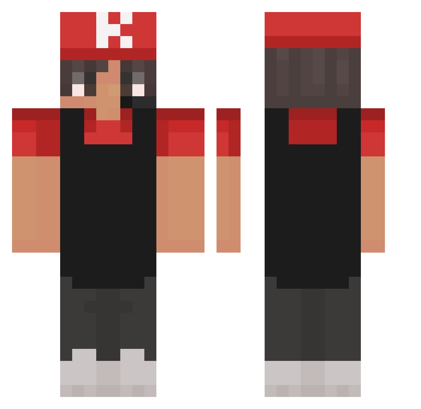 errxnbl_ Minecraft skin, front and back view