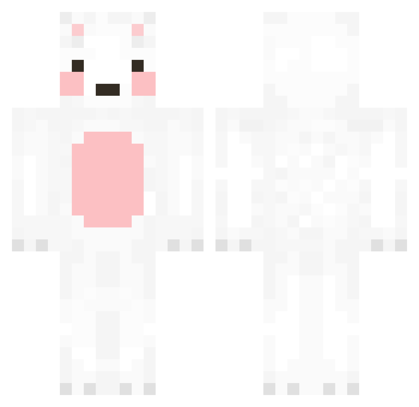 Foa_ Minecraft skin, front and back view