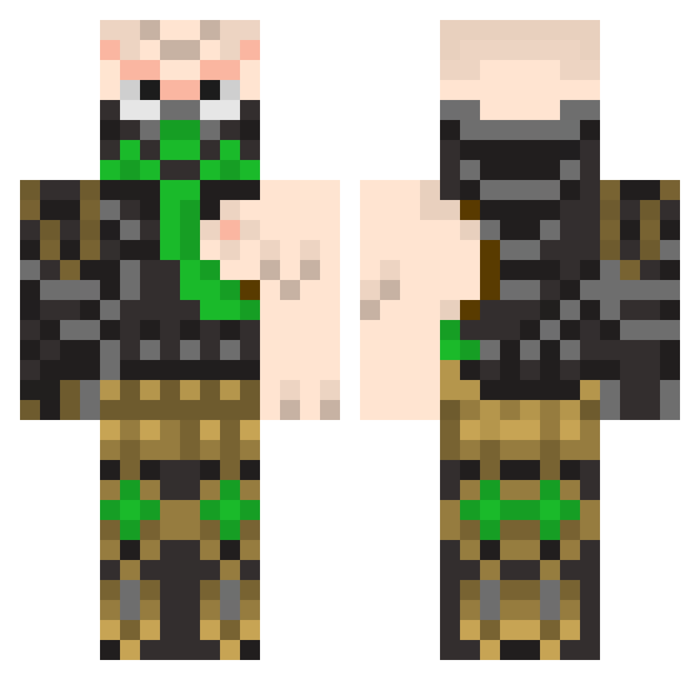 Potion2noob - cybernetic Minecraft skin