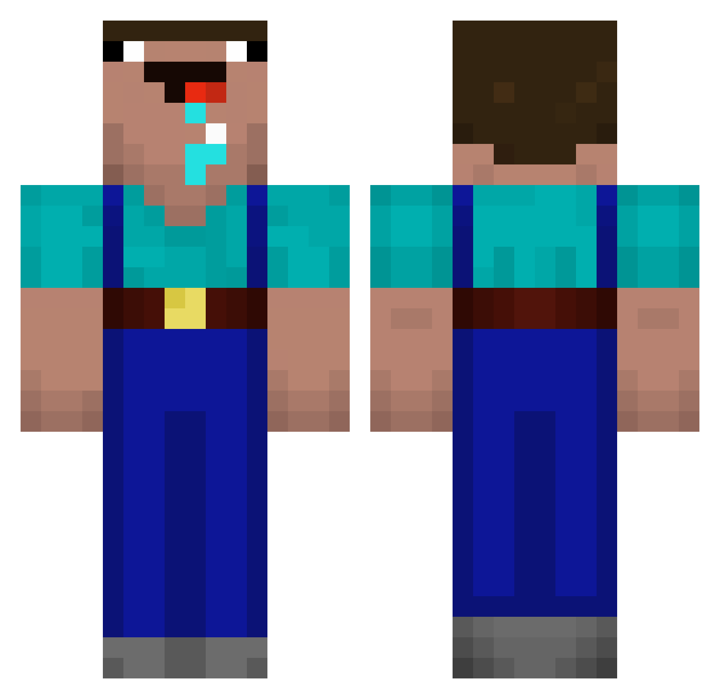 ErIstSeinVadder Minecraft skin, front and back view