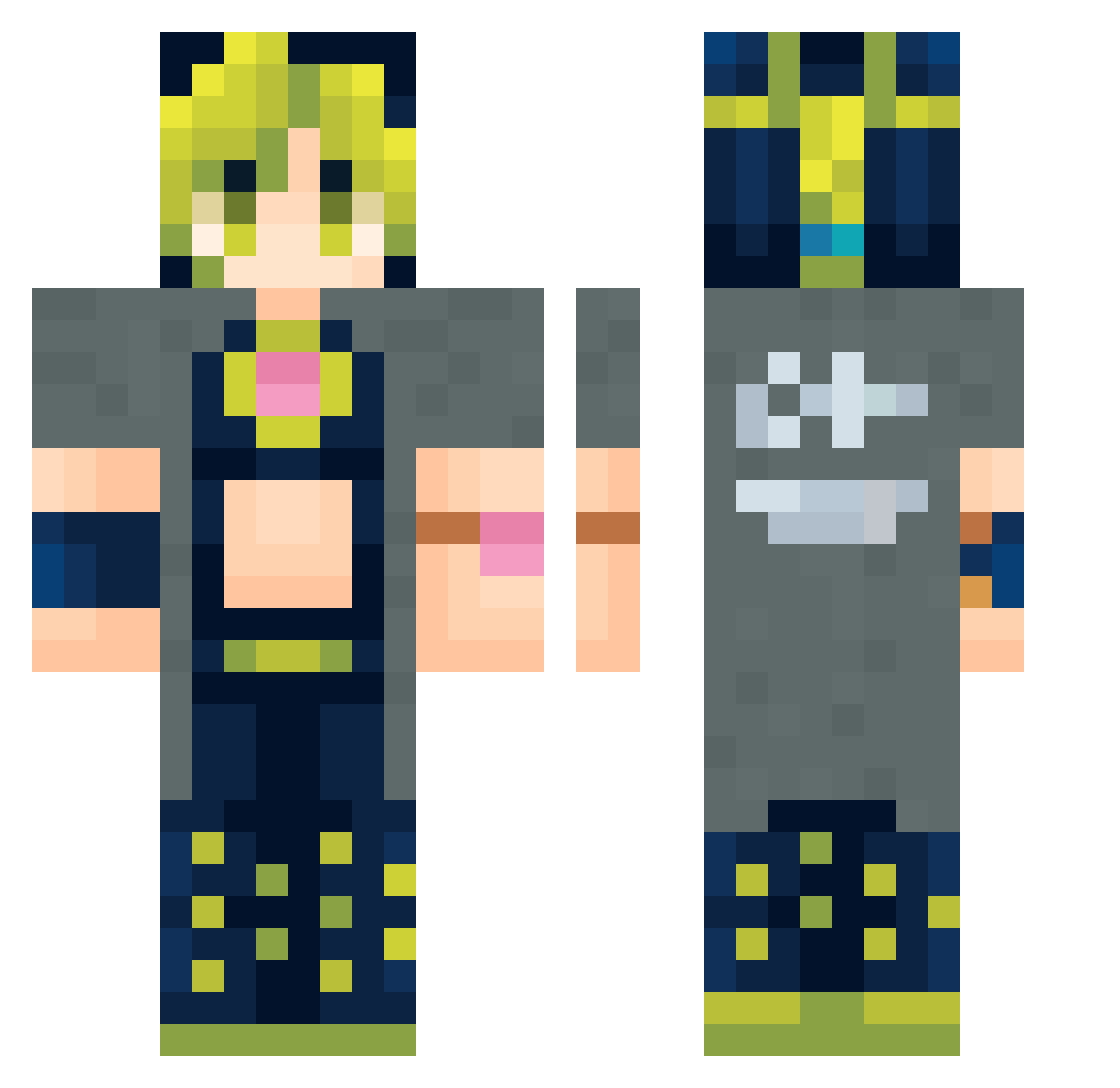 kuku0210 Minecraft skin, front and back view