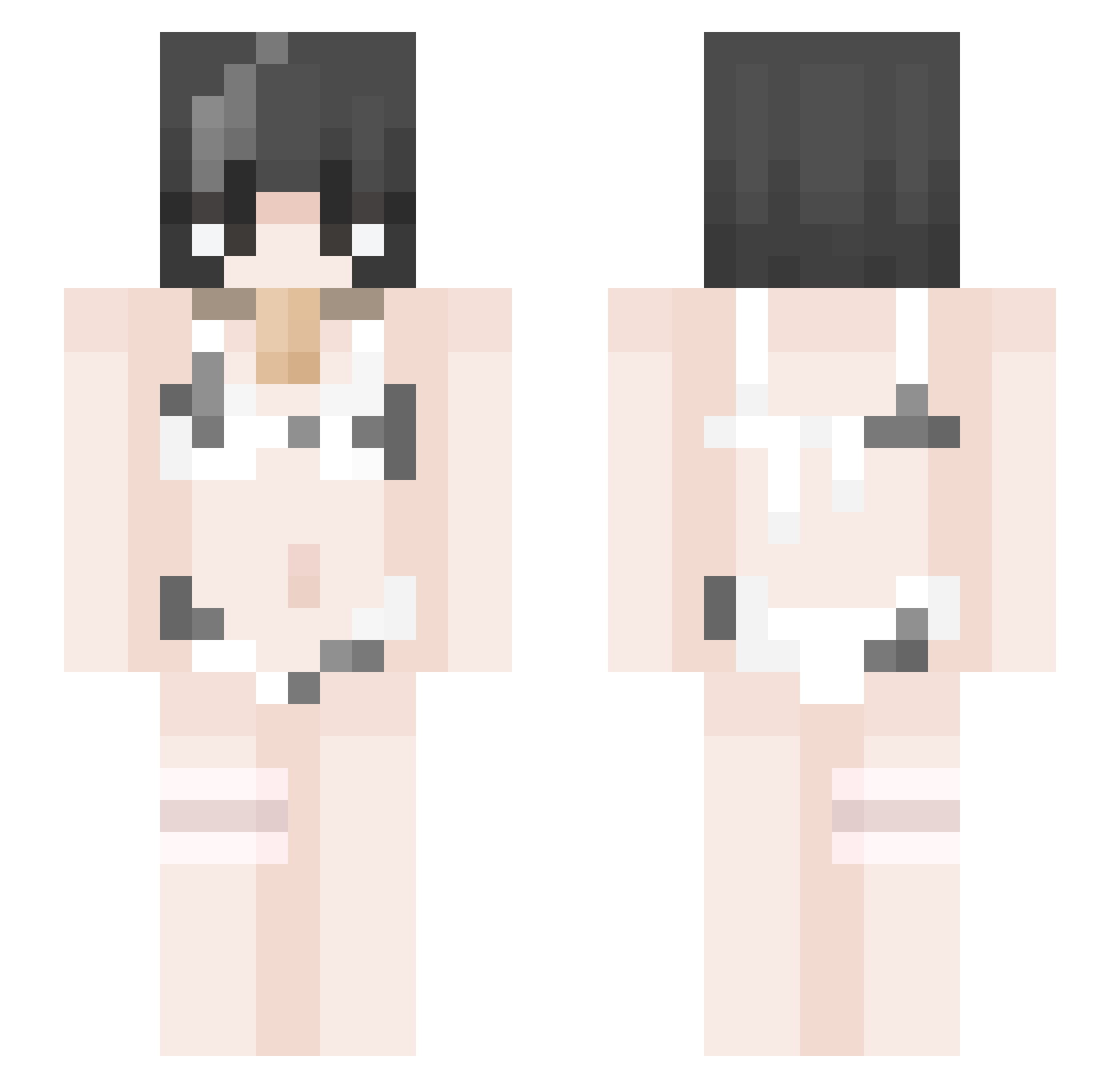 DerBrotpilot64 Minecraft skin, front and back view