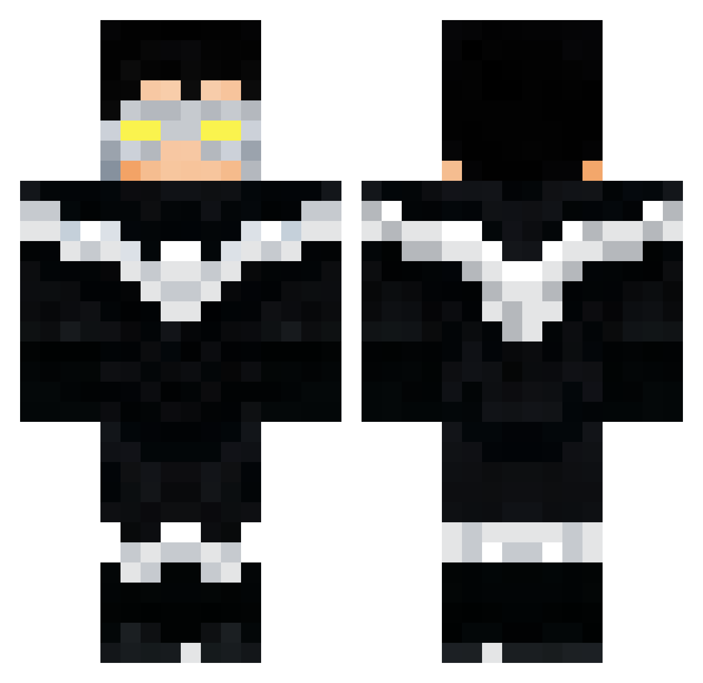 Tacosconsalsa Minecraft skin, front and back view
