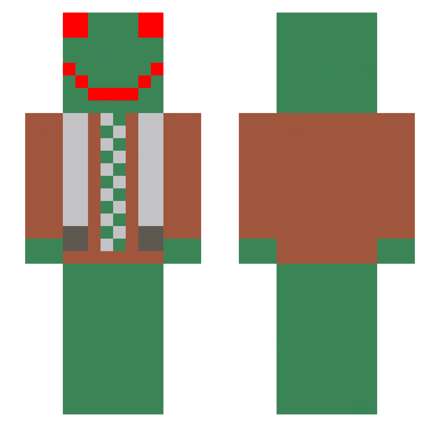 IceGalaxax Minecraft skin, front and back view