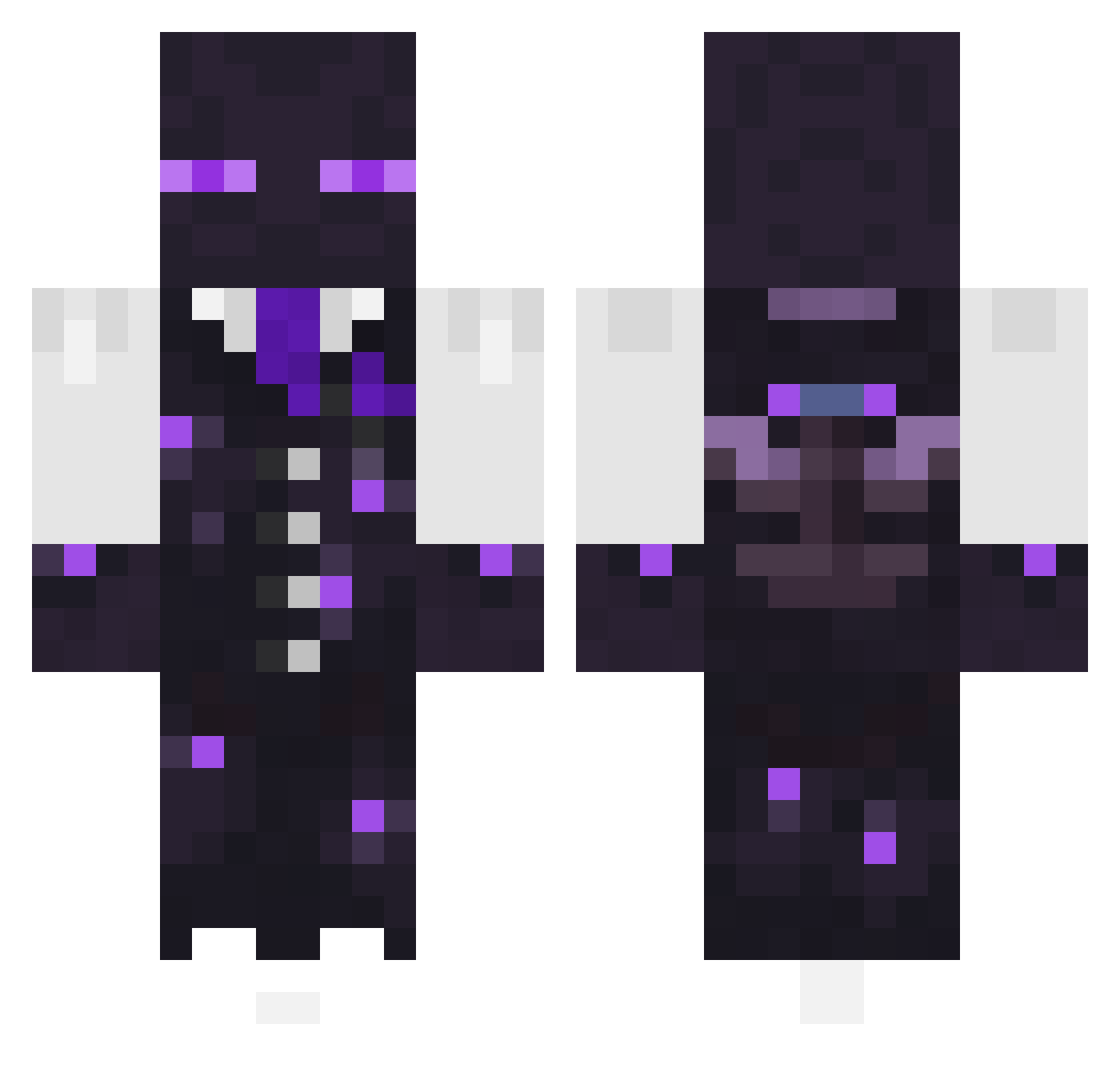 rouge2012 Minecraft skin, front and back view