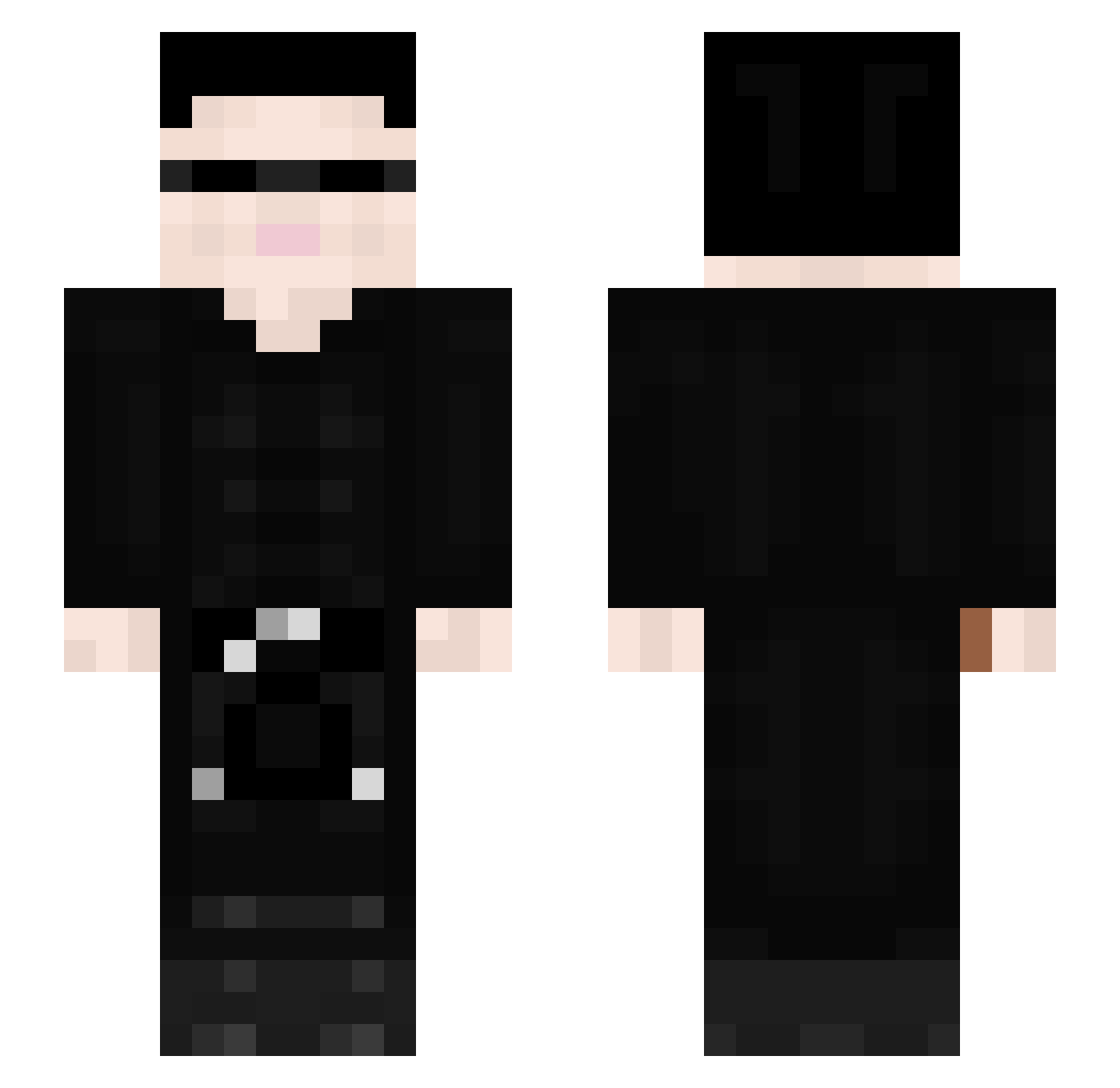 JBothe Minecraft skin, front and back view