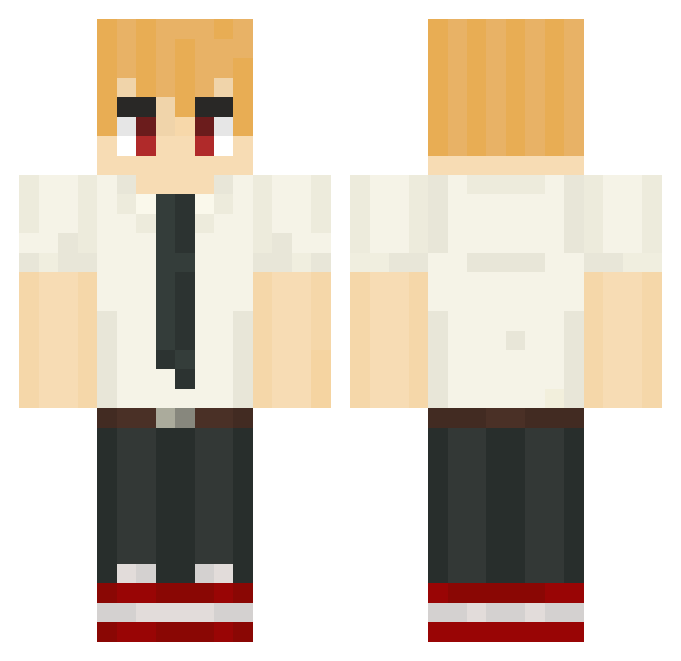 jjj0410 Minecraft skin, front and back view