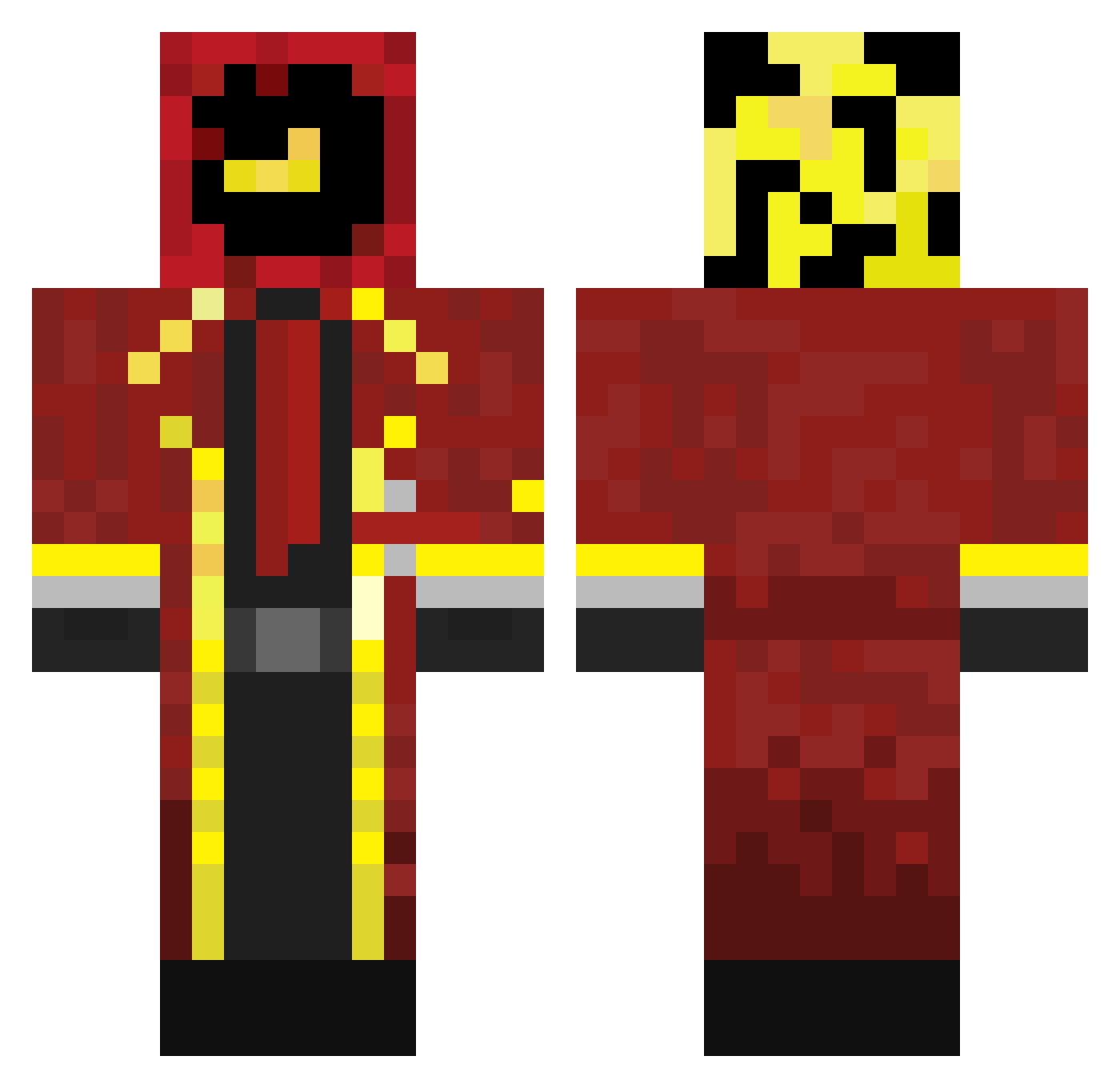 Ni_jen Minecraft skin, front and back view