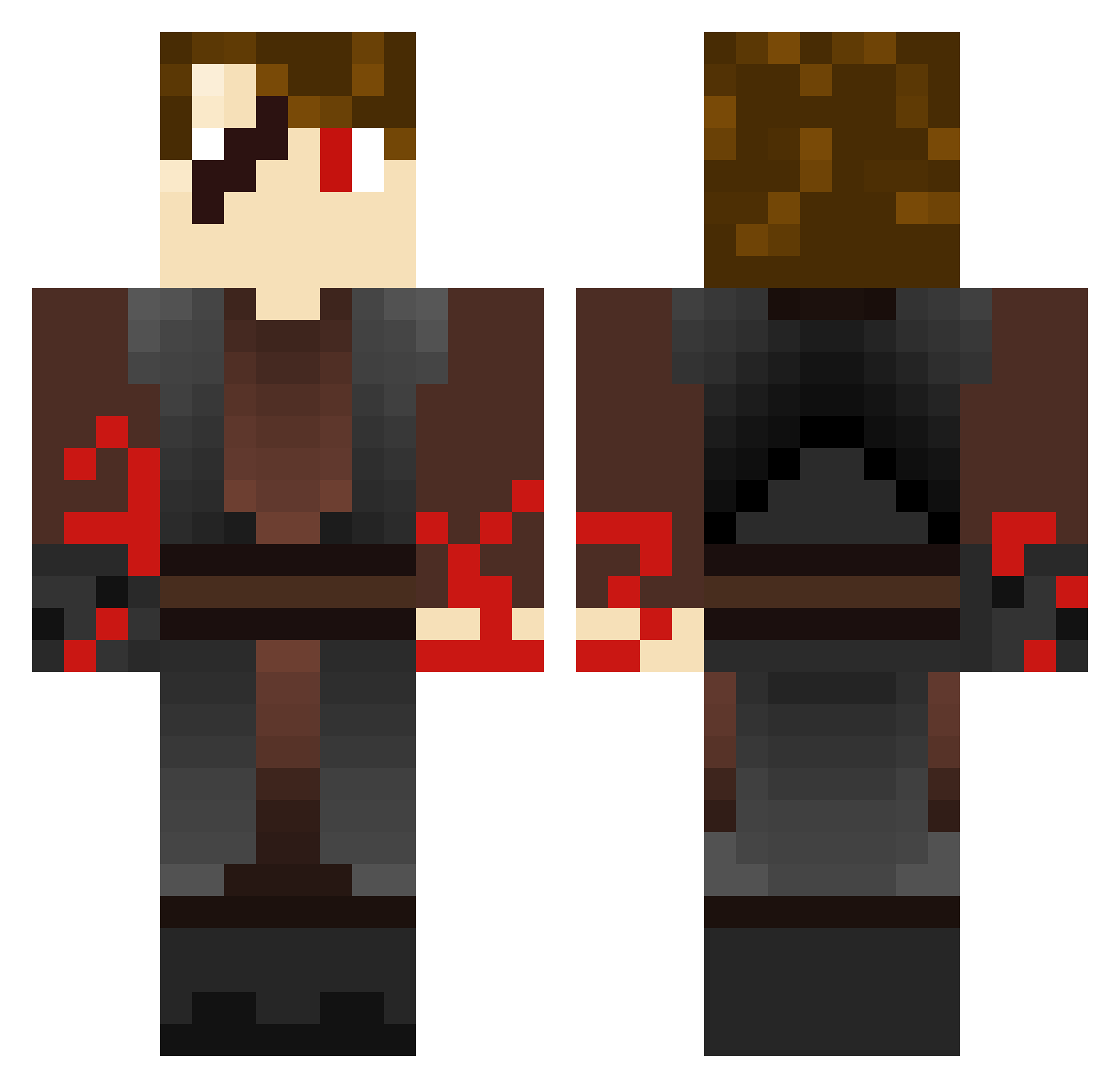 mikkelbladkrogh Minecraft skin, front and back view